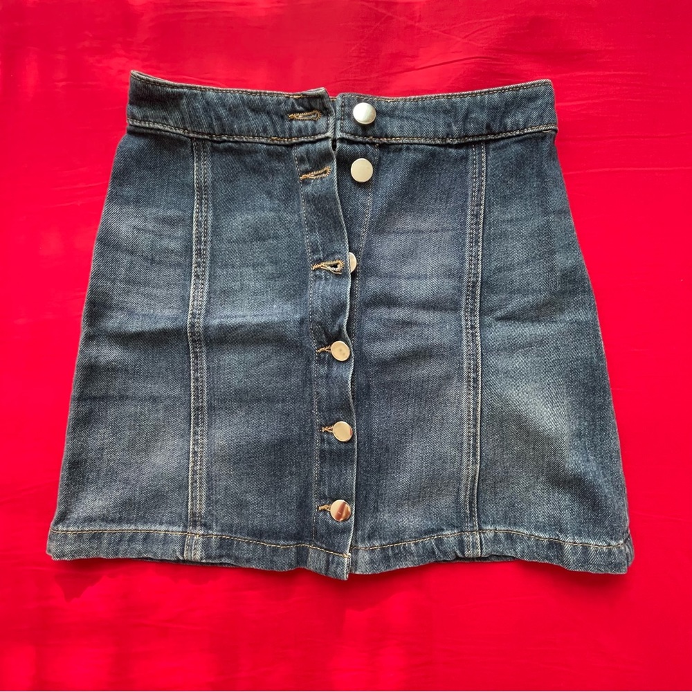 H&M Denim Mini Skirt US 2
